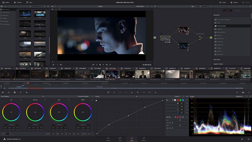 DaVinci interface