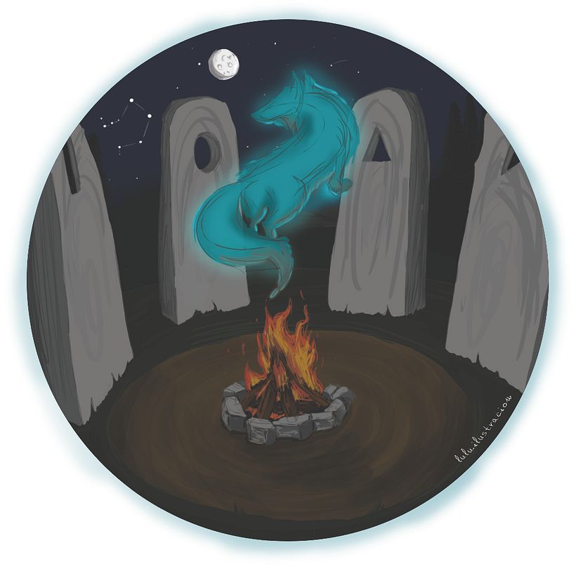 Wisp Wolf, guardian to the witches