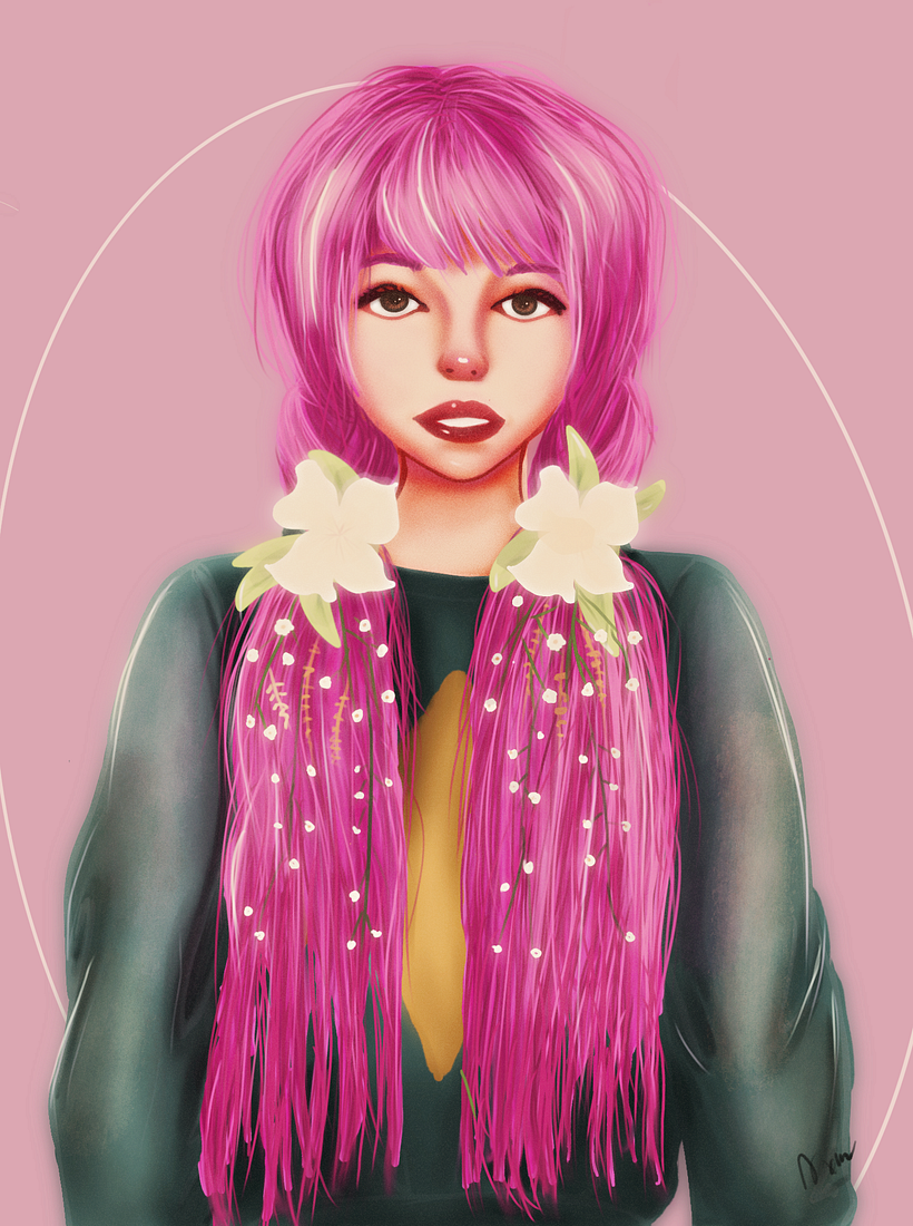 Mi Proyecto del curso: Retrato de personajes femeninos con Procreate 0