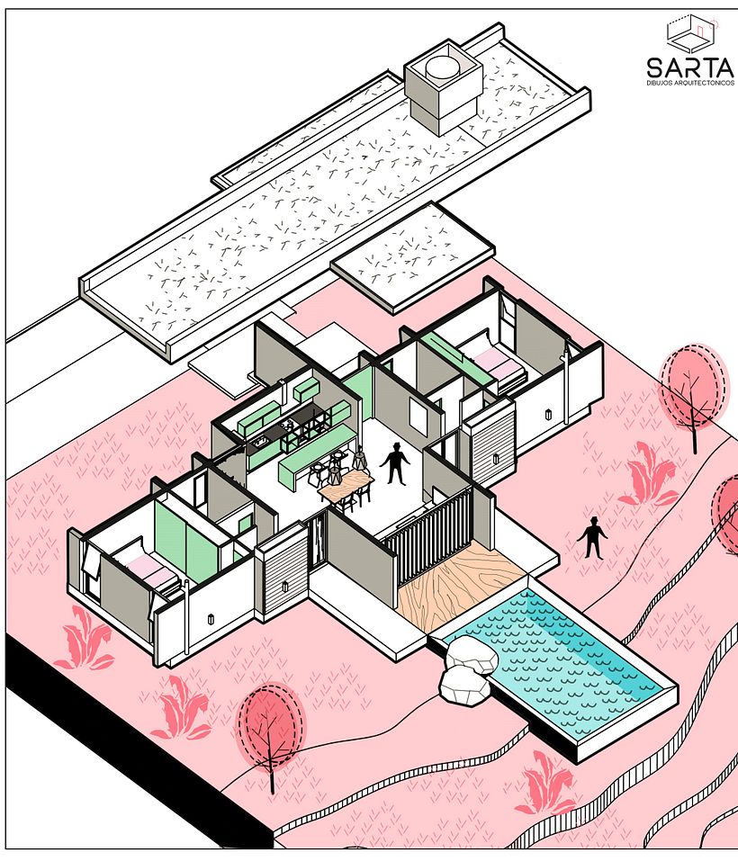 Mi Proyecto del curso: Ilustración digital de proyectos arquitectónicos 1