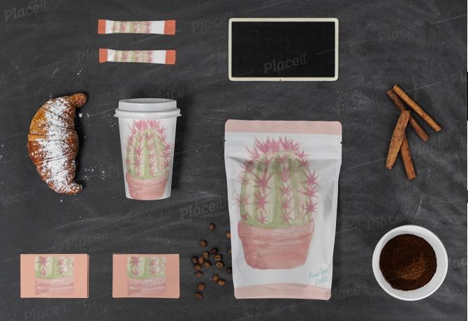 Mockup usando la imagen de Cactus.