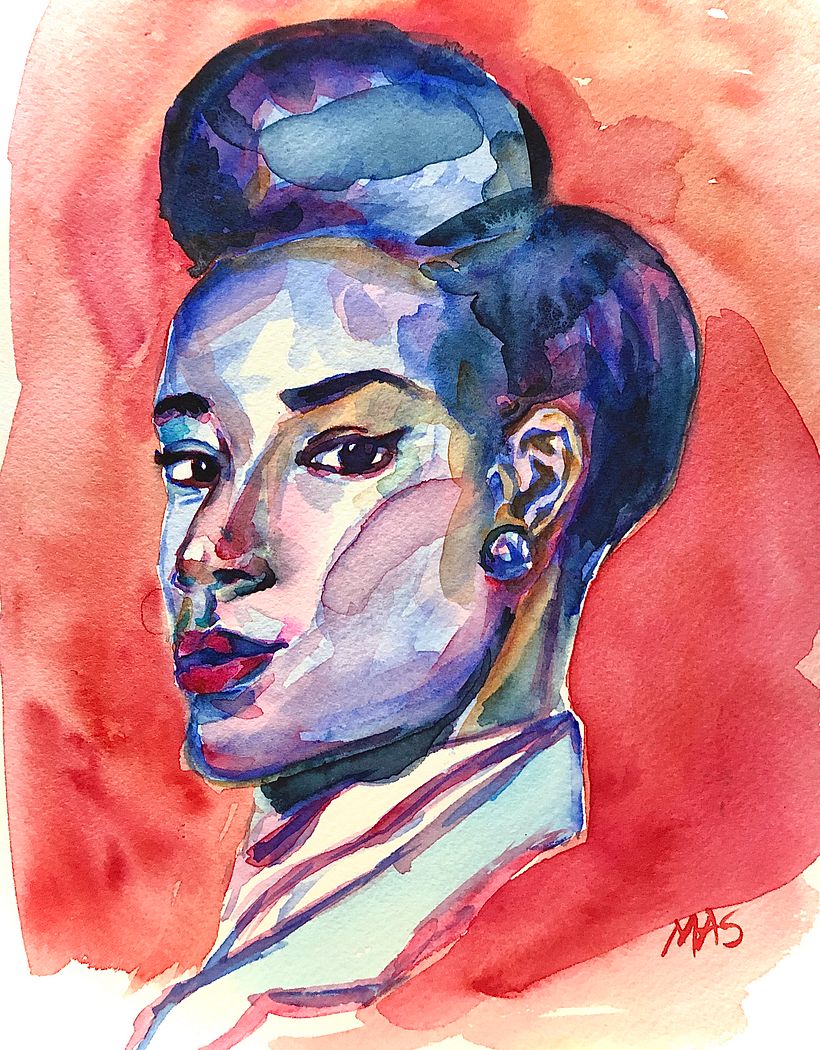 My project in Artistic Portrait with Watercolors course 0