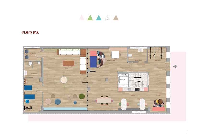 Planimetría_ Planta Baja_ Coliving Sin Fronteras