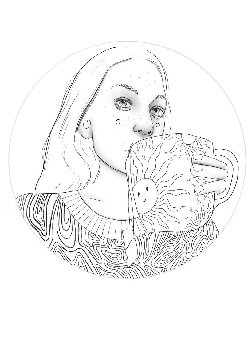 Ilustración inicial realizada digitalmente con un Ipad y la aplicación Procreate