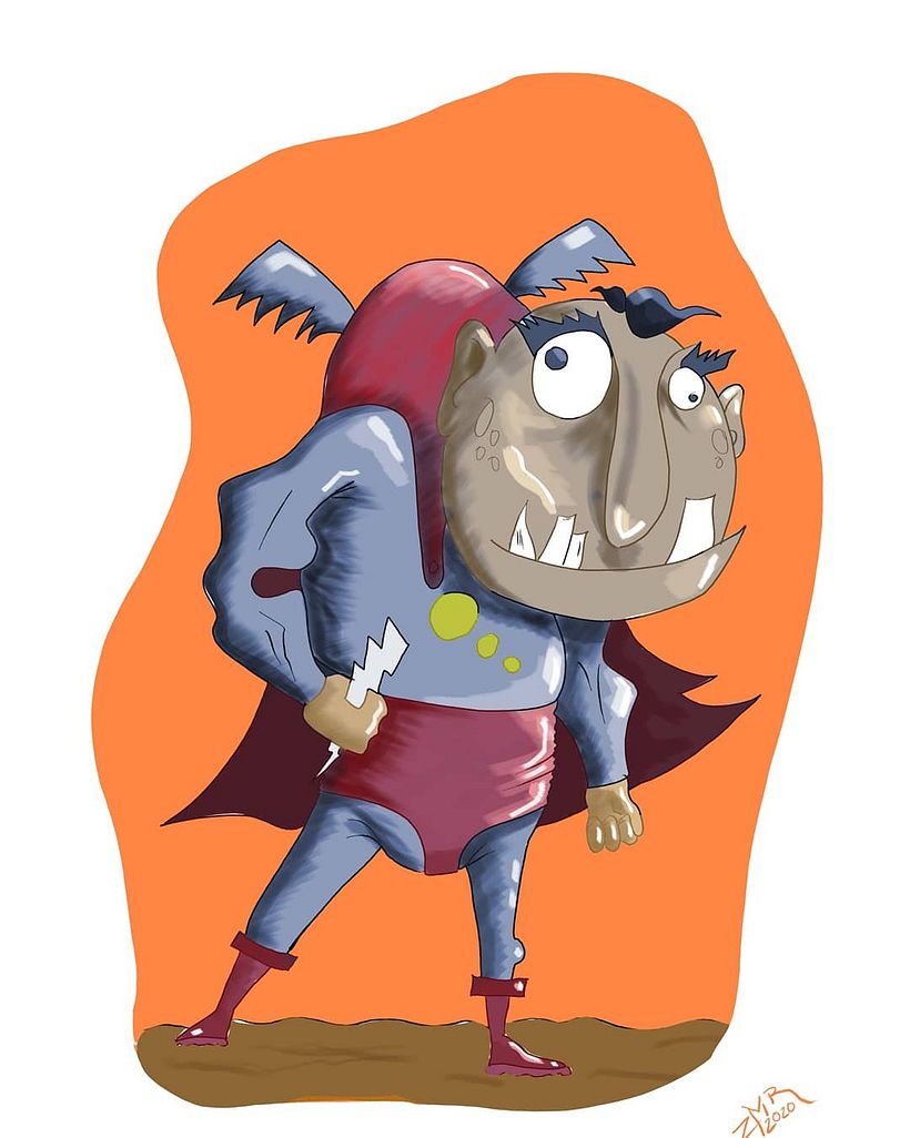 Mi Proyecto del curso: Fábrica de personajes ilustrados "Supermonstruosos contra los Duendes Asesinos". 1