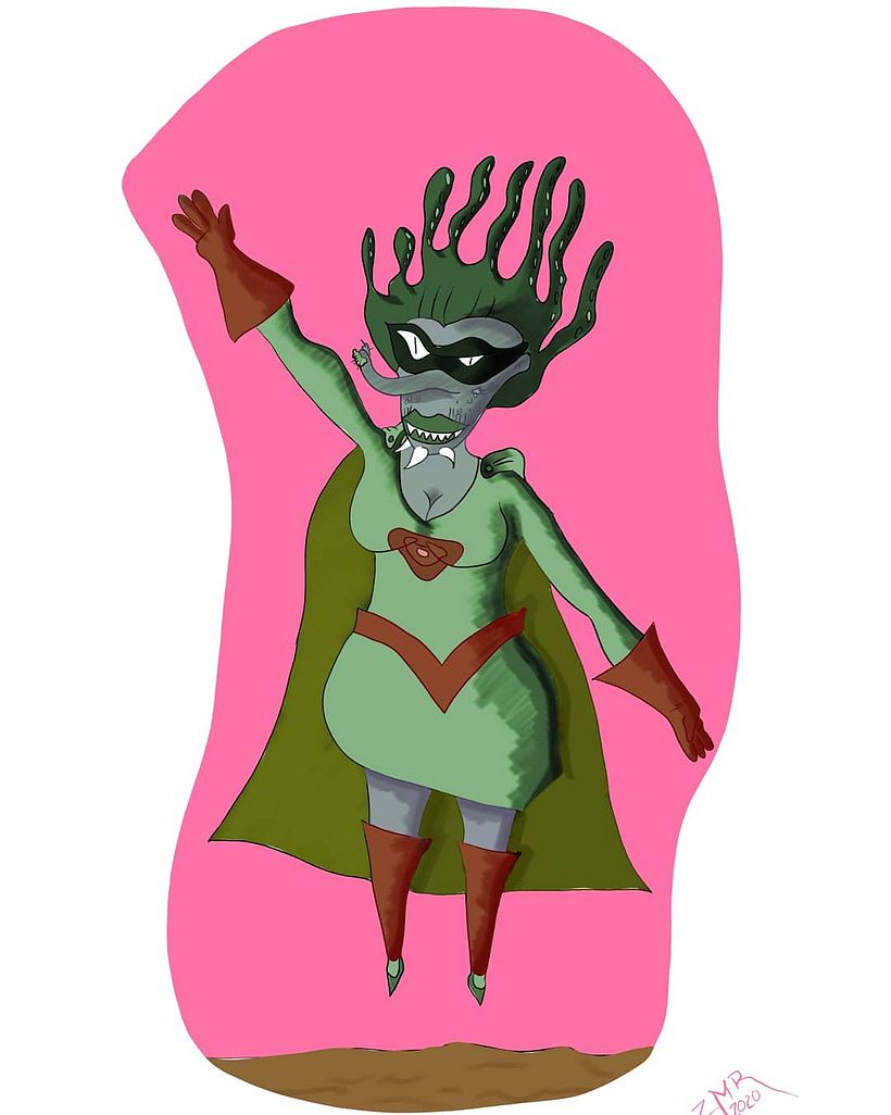 Mi Proyecto del curso: Fábrica de personajes ilustrados "Supermonstruosos contra los Duendes Asesinos". 2