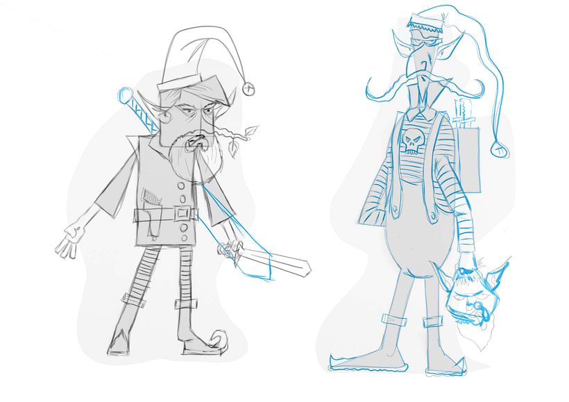 Mi Proyecto del curso: Fábrica de personajes ilustrados "Supermonstruosos contra los Duendes Asesinos". 5