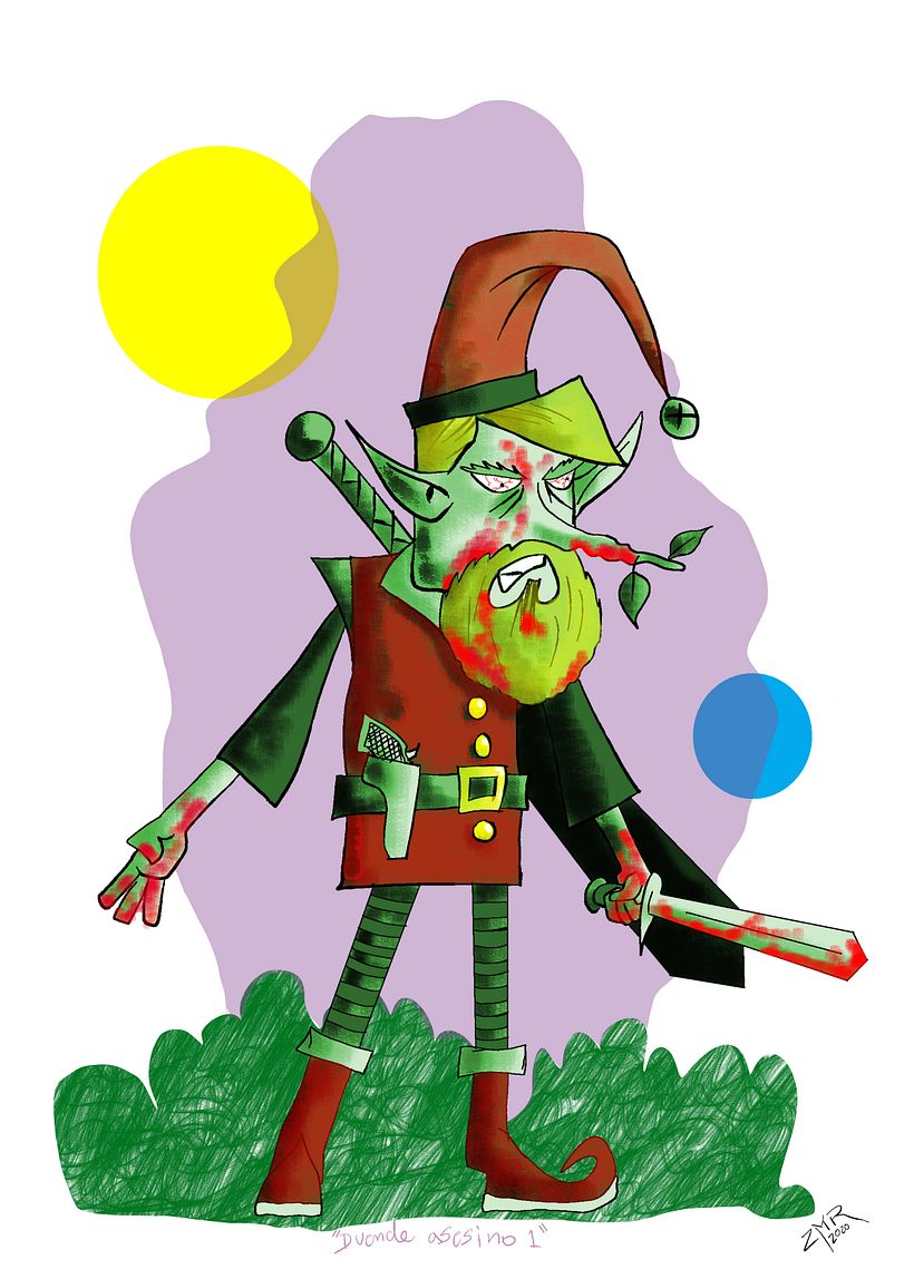 Mi Proyecto del curso: Fábrica de personajes ilustrados "Supermonstruosos contra los Duendes Asesinos". 6