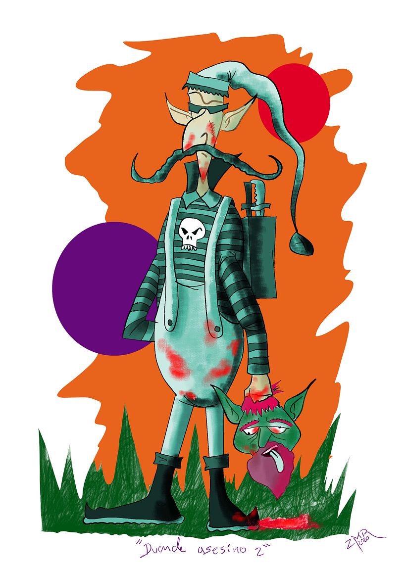 Mi Proyecto del curso: Fábrica de personajes ilustrados "Supermonstruosos contra los Duendes Asesinos". 7