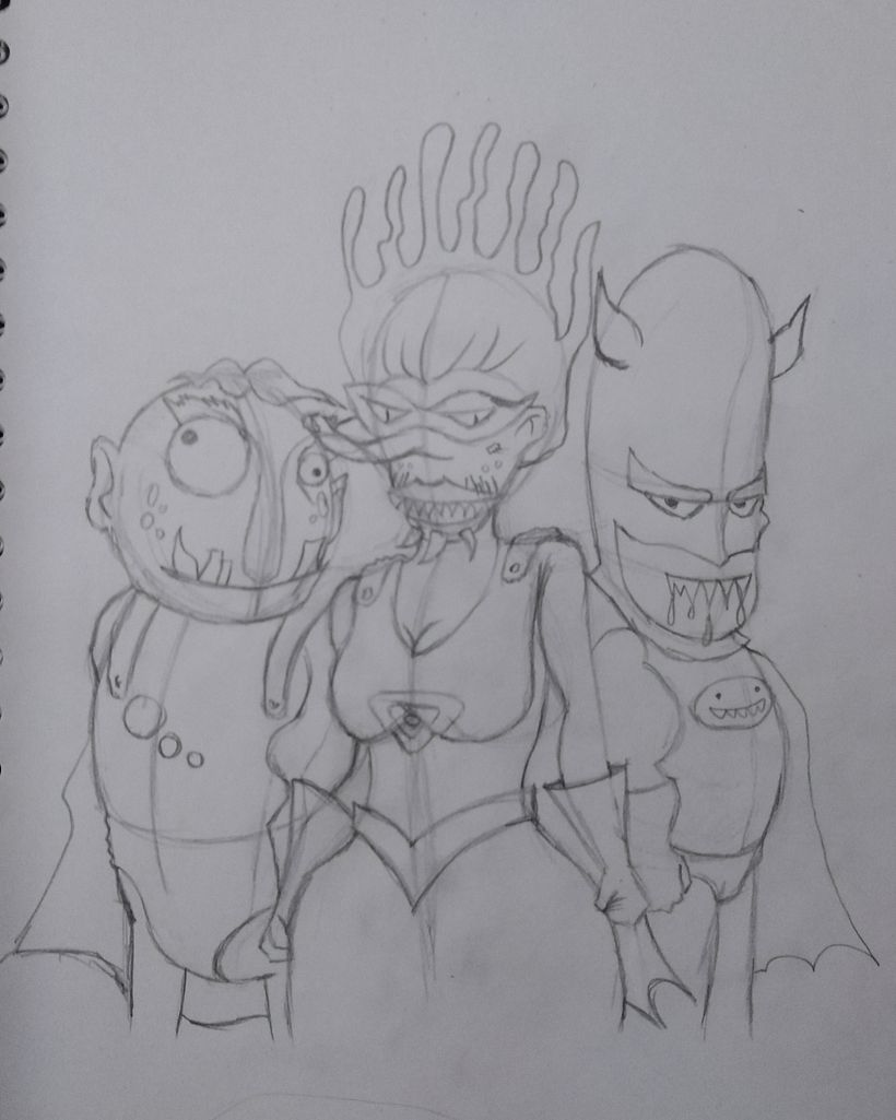 Mi Proyecto del curso: Fábrica de personajes ilustrados "Supermonstruosos contra los Duendes Asesinos". 8