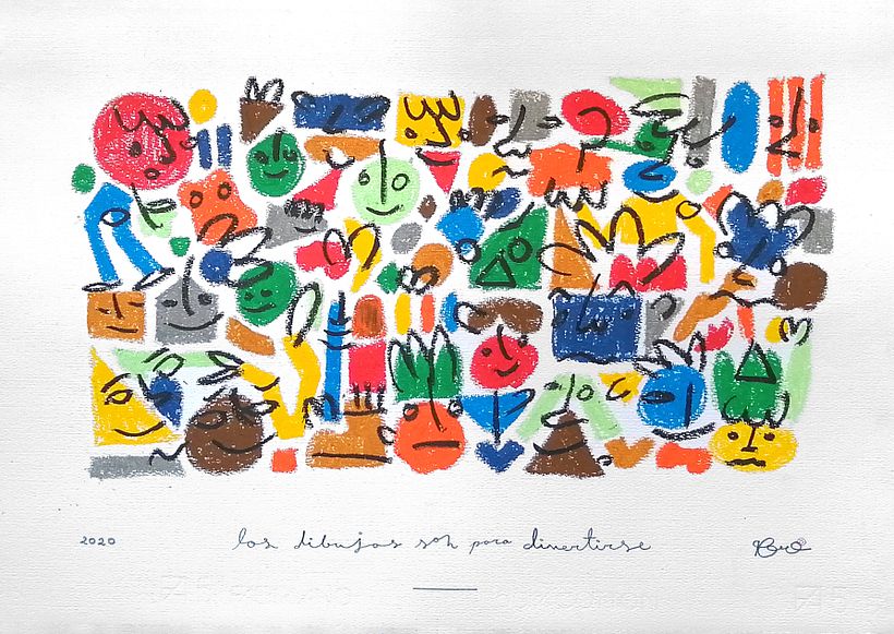 "Los dibujos son para divertirse" — noviembre 2020.
