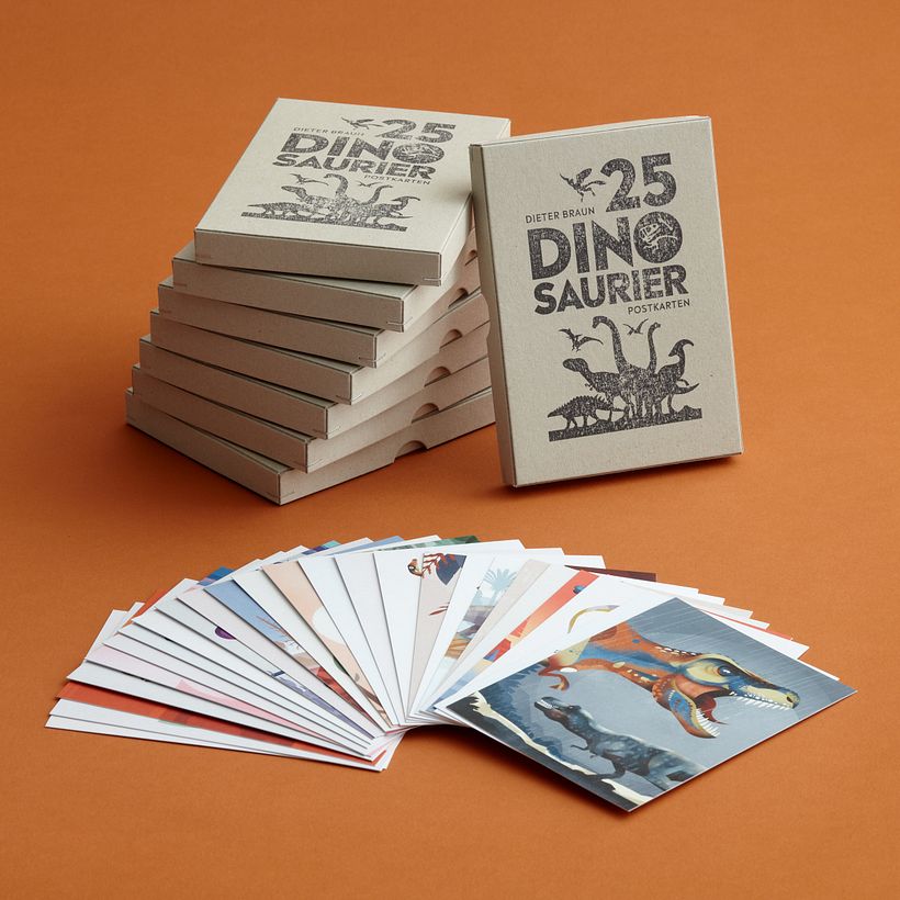 25 dinosaur card box set 0