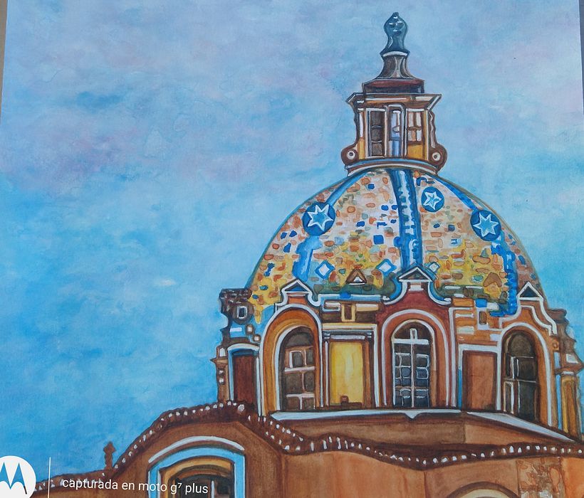 El cielo azul de Cholula , incomparable!