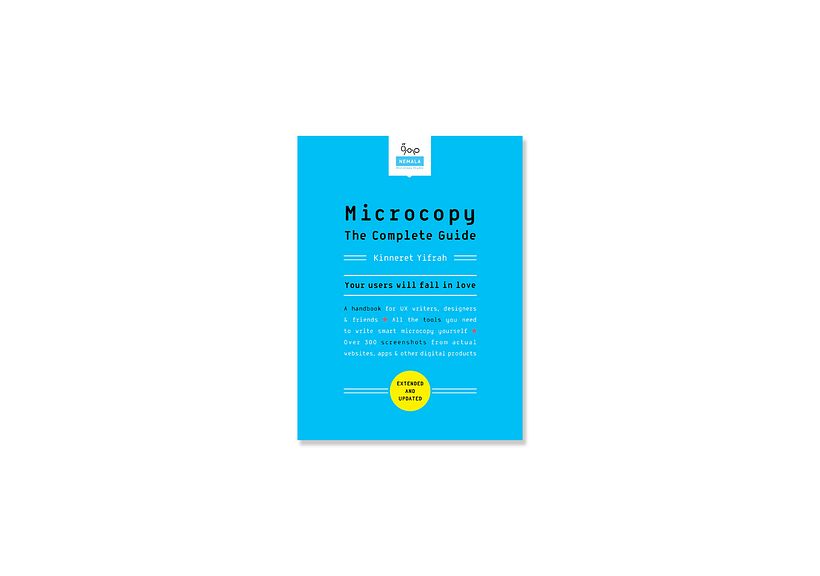 K. Yifrah, (2019), 'Microcopy: The Complete Guide', Nemala