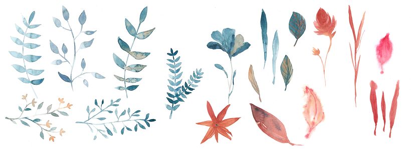 Flower motifs will help to create a delicate and intricate composition