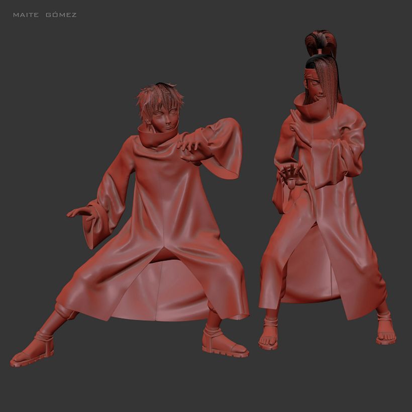 Deidara (デイダラ) and Sasori (サソリ) | Domestika