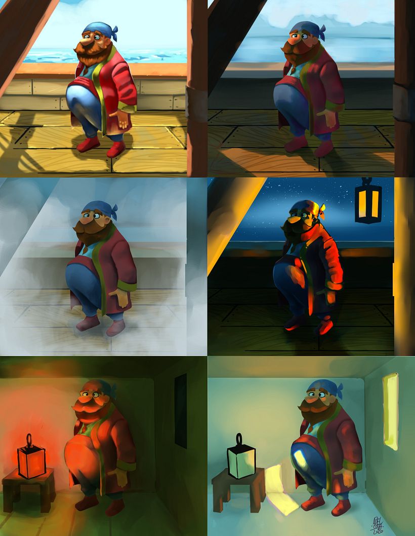 Fases do Pirata: Princípios de iluminação para pintura digital 7