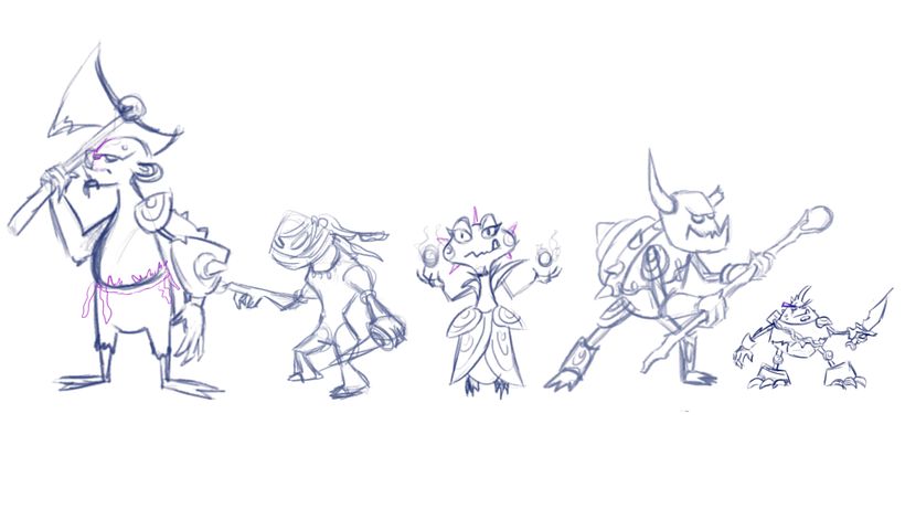 Los 5 Monstruos Guerreros mágicos del Bosque  1