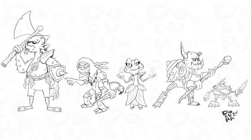 Los 5 Monstruos Guerreros mágicos del Bosque  2