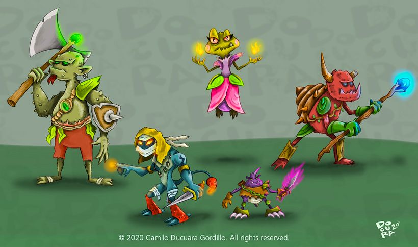 Los 5 Monstruos Guerreros mágicos del Bosque  5