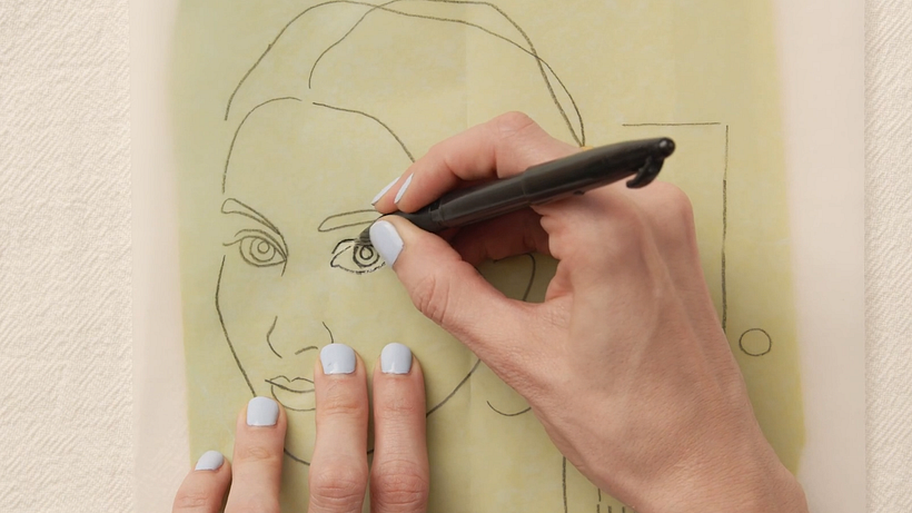 Tutorial Bordado: cómo transferir tu diseño del papel a la tela 7