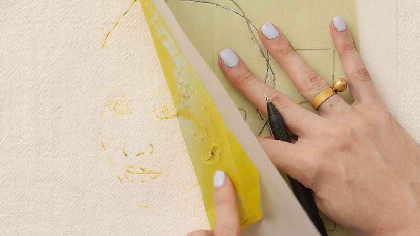 Tutorial Bordado: cómo transferir tu diseño del papel a la tela 9