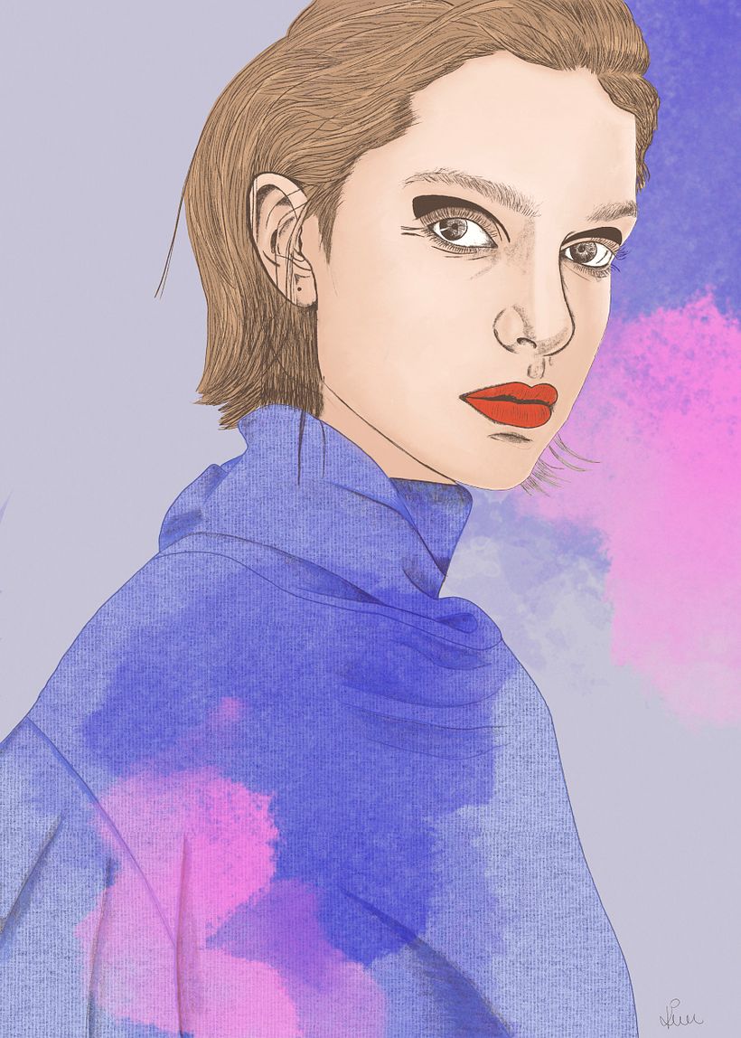 Mi Proyecto del curso: Retrato ilustrado con Procreate 0