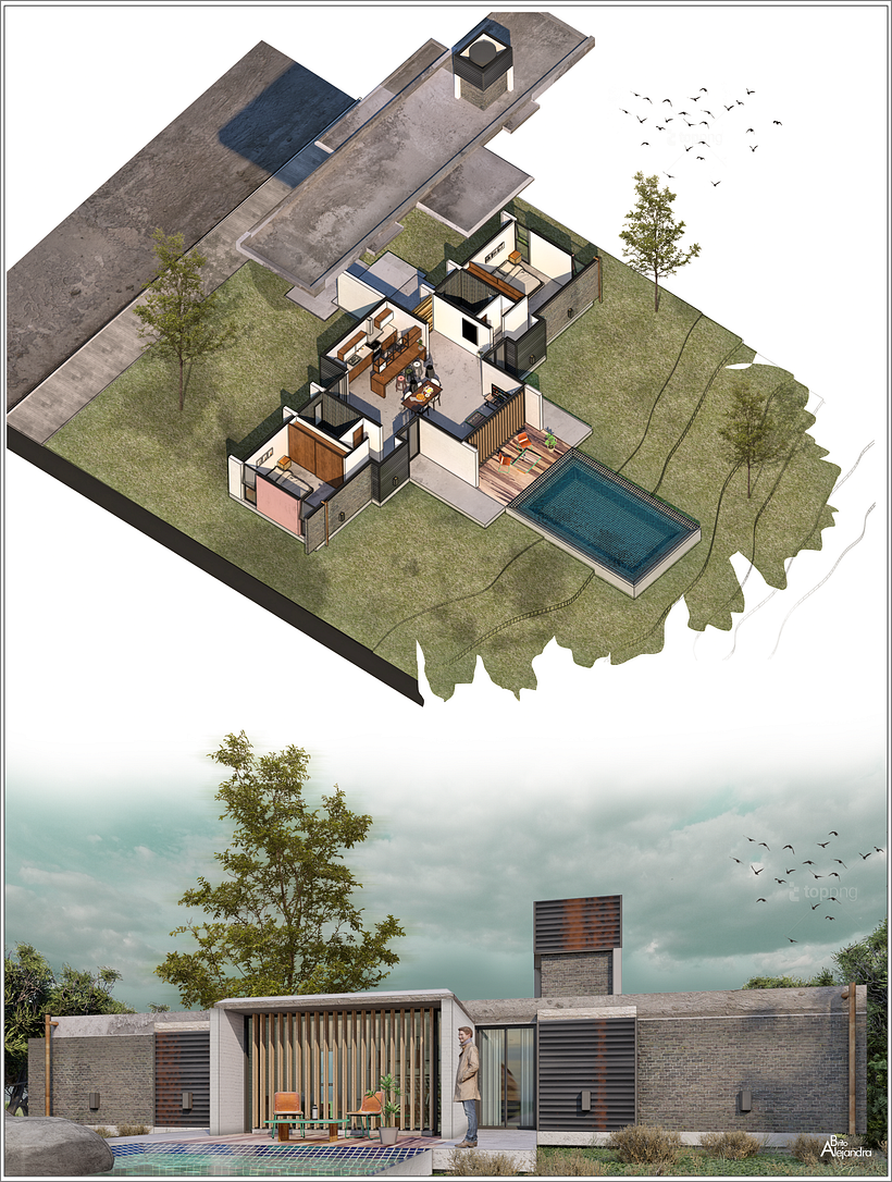My project in Digital Illustration of Architectural Projects course 0