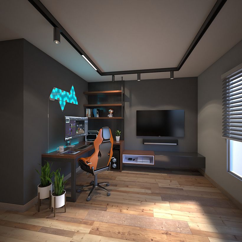 Man Cave - Interior Design - 3D