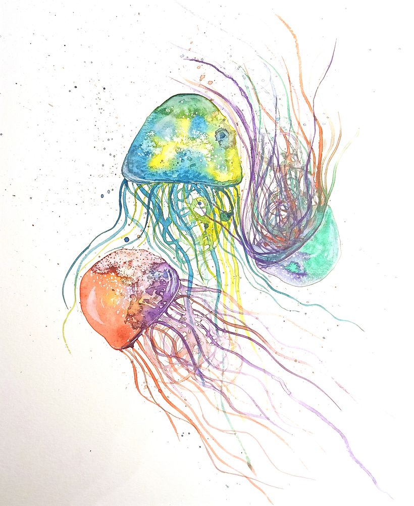 Mein Kursprojekt: Moderne Aquarelltechniken 1