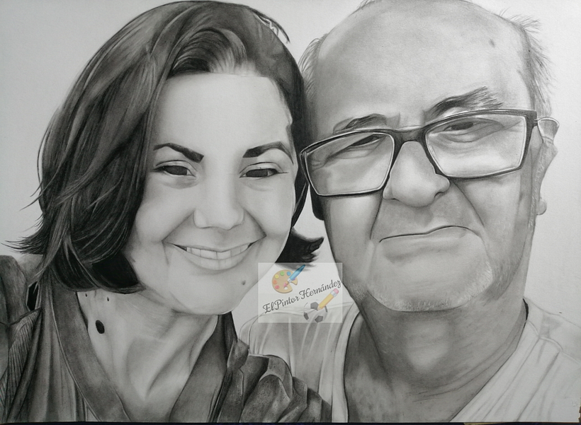 Lapiz grafito sobre papel fabriano 250gr.