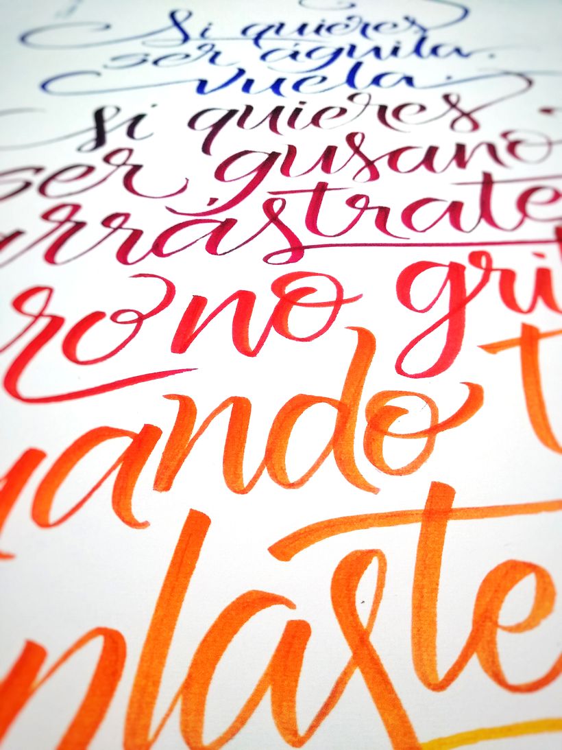 Mi Proyecto del curso: Principios de la caligrafía con brush pen 2