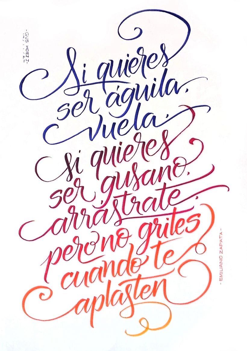 Mi Proyecto del curso: Principios de la caligrafía con brush pen 0