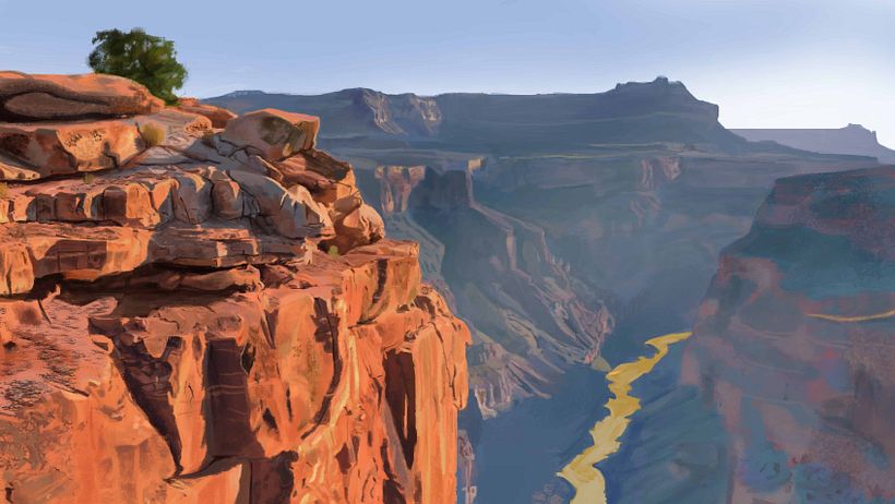 This is a landscape study I worked on. Here's the link to the original reference picture: https://www.nationalgeographic.co.u