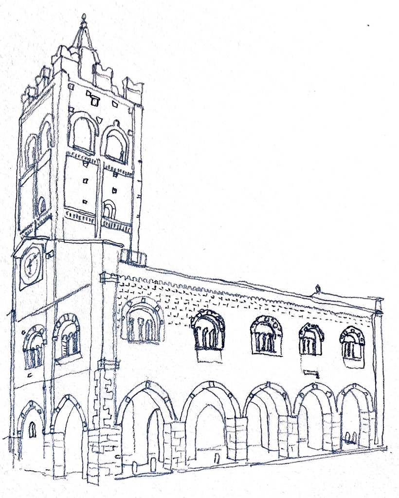 Step 1: first sketch scanned ready to be traced in Photoshop