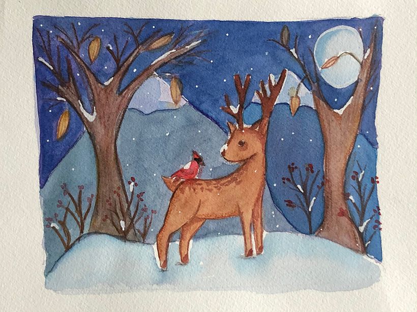 My project in Illustration Techniques with Watercolor and Gouache course 0