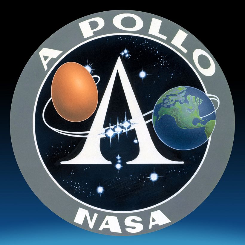 Logo alterado a partir do logo original da missão Apollo