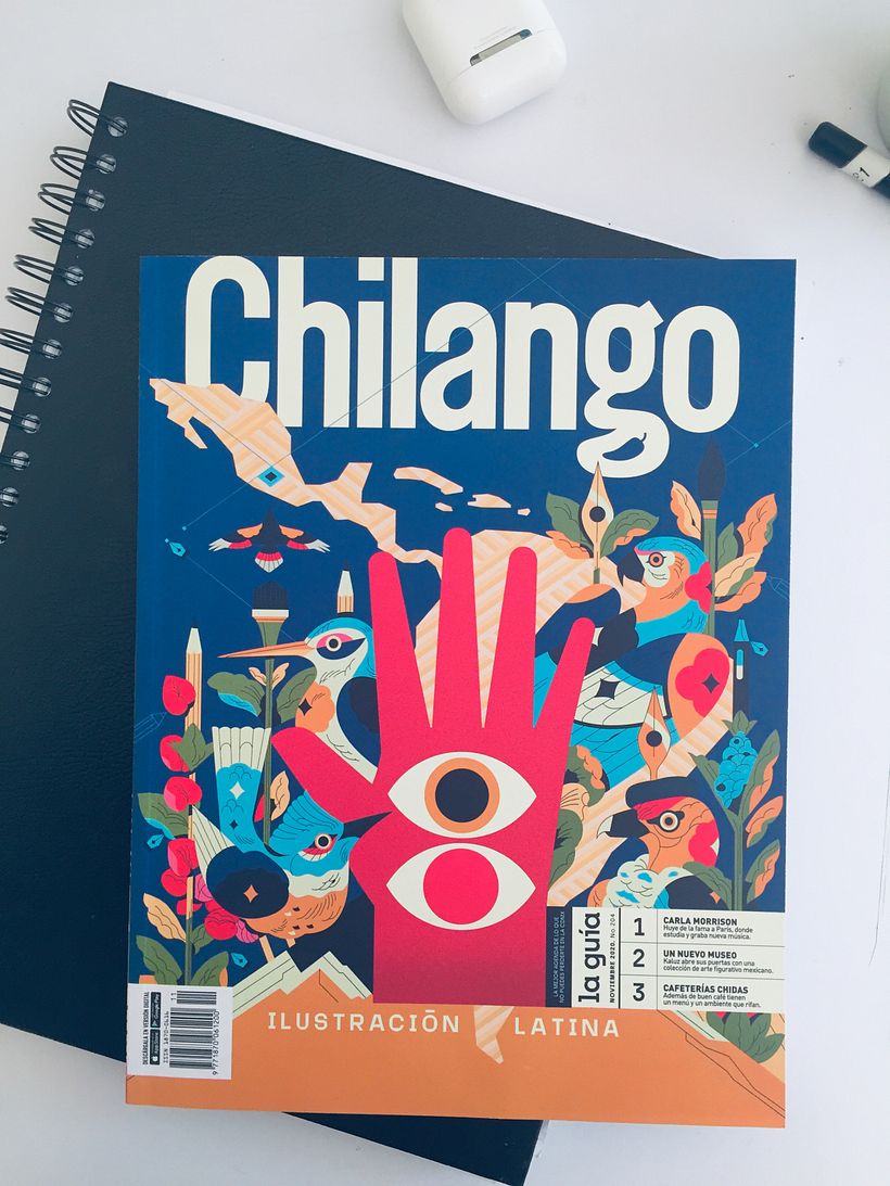 Foto de la revista impresa, con algunas variantes en el color.