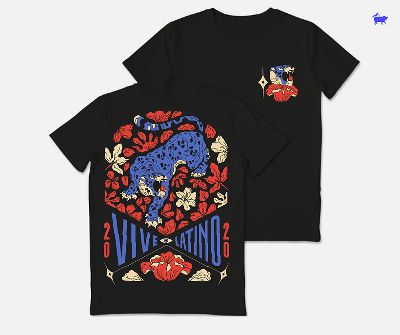 Esta ilustración tuvo aplicación en playera, aquí hice una previsualización.