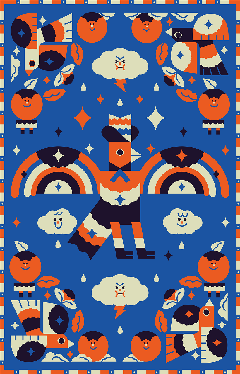 Wild Fontana is a brand created by artist Maga Rey and me. We explore illustration in textiles.