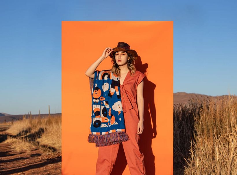 The model was Arlen Irigoyen who, enduring the Chihuahua climate, wore the brand's first season.