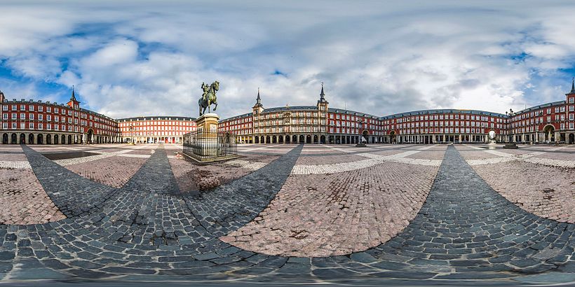 Plaza Mayor (Madrid): Covid'19 quarantine. RTVE.