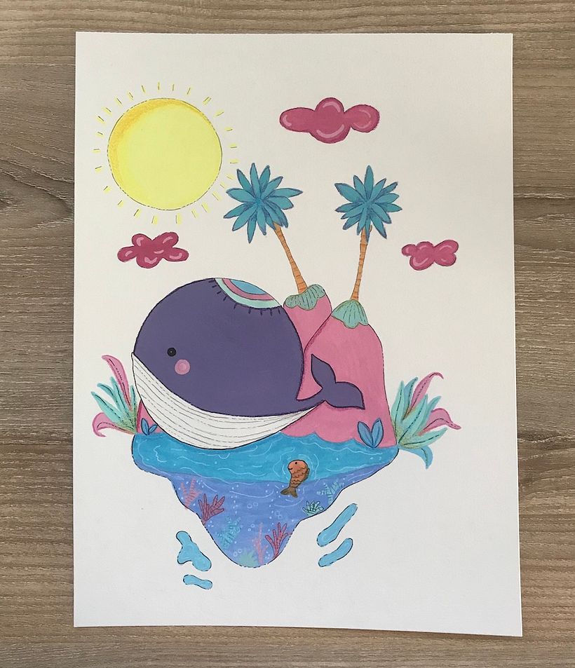 Gouache.