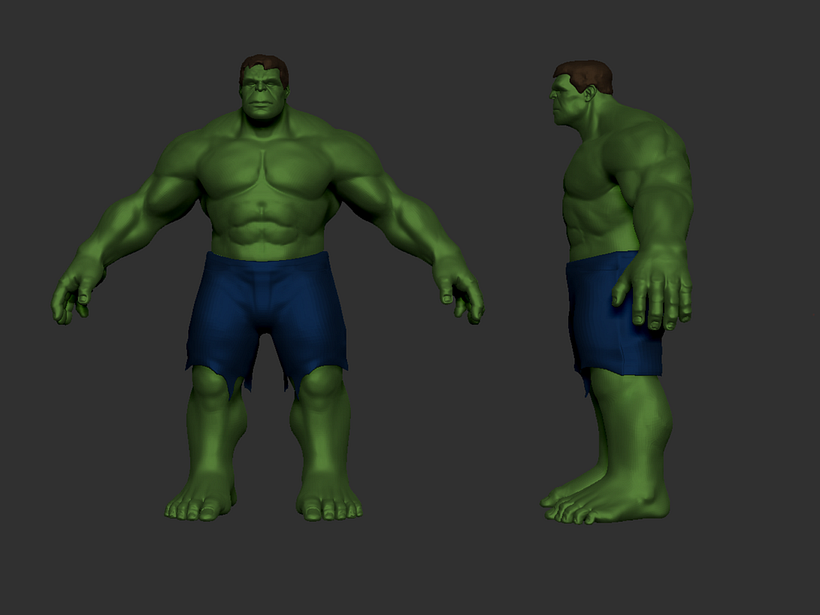 Hulk Study 3D model ZBrush 0