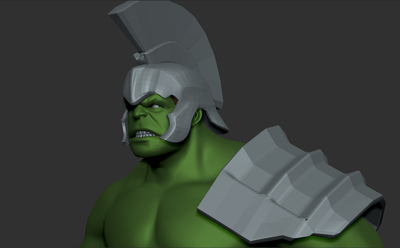 Hulk Study 3D model ZBrush 1