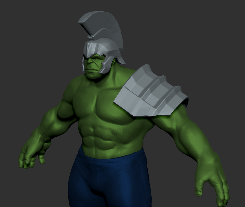 Hulk Study 3D model ZBrush 2