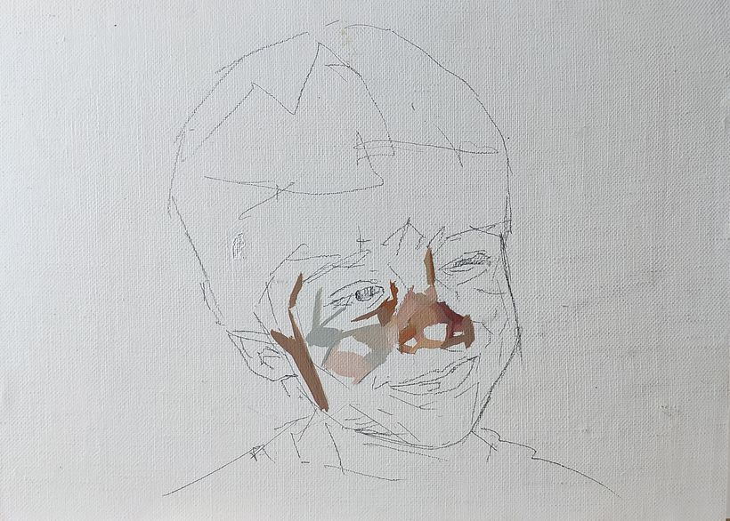 Retrato al óleo de mi hijo. -1