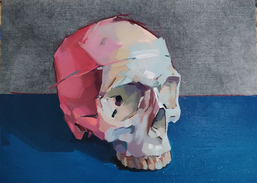 Calavera al óleo. 3