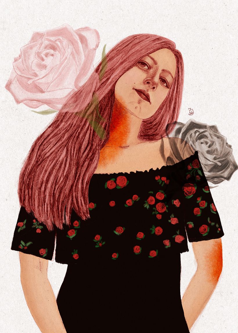 My project in Illustrated Portraits with Procreate course -1