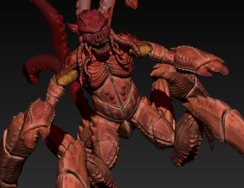 My project in Digital Sculpture of Fantastic Creatures with ZBrush course 0